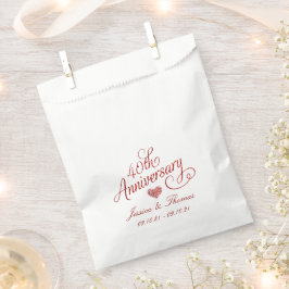 40. Ruby-Hochzeitstag Geschenktütchen