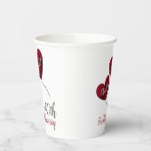 40. Ruby-Hochzeitstag Pappbecher (Links)