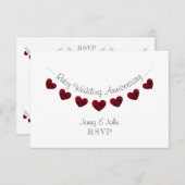 40. ruby Hochzeitstag RSVP Karte (Vorne/Hinten)