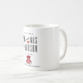 40. RUBY-Hochzeitstipendium Personalisiert Kaffeetasse (VorderseiteRechts)