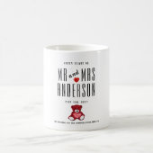 40. RUBY-Hochzeitstipendium Personalisiert Kaffeetasse (Mittel)
