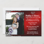 40. Ruby Jubiläum Foto Einladungen (Vorderseite)