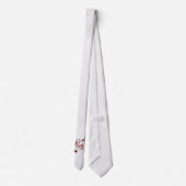 40. Ruby-Jubiläum mit Datum und Initialen Krawatte (Rückseite)