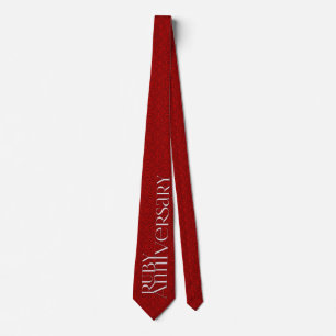 40. Ruby-Jubiläum Red Damask Krawatte