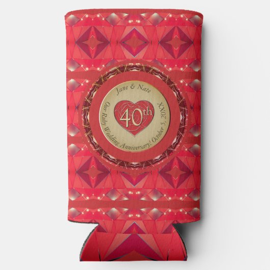 40. Ruby-Jubiläum Selters Dosenkühler (Rückseite)