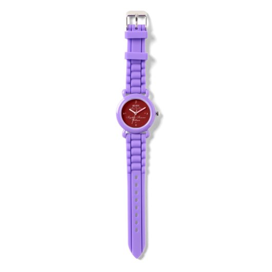 40. Ruby Wedding Anniversary Custom Watch Armbanduhr (Gurtband)