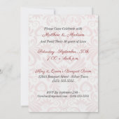 40. Ruby Wedding Anniversary Foto Einladung (Rückseite)