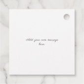 40. Ruby Wedding Anniversary Rote Rose Geschenkanhänger (Rückseite)