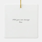 40. Ruby Wedding Anniversary Rote Rose Keramikornament (Rückseite)