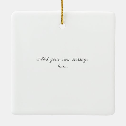 40. Ruby Wedding Anniversary Rote Rose Keramikornament (Rückseite)