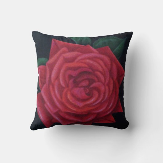 40. Ruby Wedding Anniversary Rote Rose Kissen (Rückseite)