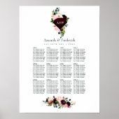 40. Ruby Wedding Anniversary Seating Poster (Vorne)