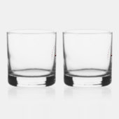 40. Ruby Wedding Anniversary Signature Script Whiskyglas (Rechts)