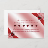 40. Ruby Wedding Anniversary Special Instructions Einladung (Vorne/Hinten)