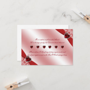 40. Ruby Wedding Anniversary Special Instructions Einladung