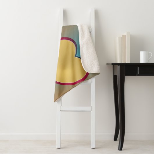 40. Ruby Wedding Jubiläum 2 Herz-Fotos Sherpadecke (Beispiel)