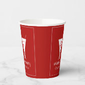 40. Ruby Wedding Jubiläum Glasdesign Pappbecher (Links)