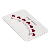 40. Ruby Wedding Jubiläum Mama & Papa Magnet (Rechte Seite)