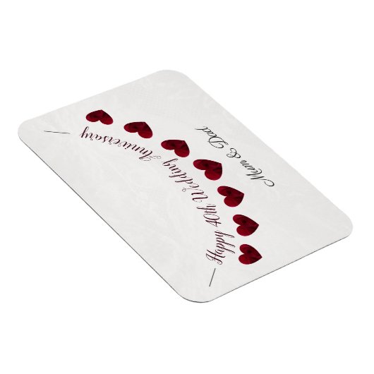 40. Ruby Wedding Jubiläum Mama & Papa Magnet (Rechte Seite)