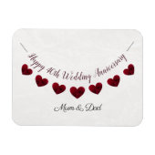40. Ruby Wedding Jubiläum Mama & Papa Magnet (Horizontal)