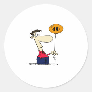 40. RUNDER AUFKLEBER