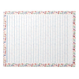 40-Seiten-Editor Farbiges Blumenmuster Notizblock