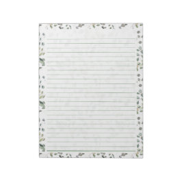 40 Seiten Notepad mit Eukalyptus Aquarellfarben-De Notizblock