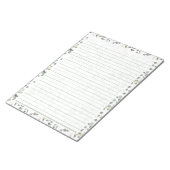 40 Seiten Notepad mit Eukalyptus Aquarellfarben-De Notizblock (angewinkelt)