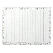 40 Seiten Notepad mit Eukalyptus Aquarellfarben-De Notizblock (Vorderseite)