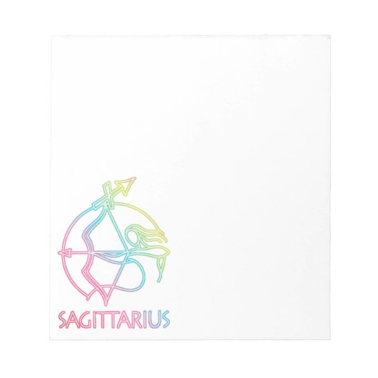 40 Seiten Sagittarius Notizblock (Vorderseite)