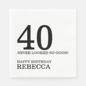 40. SERVIETTE (Vorderseite)