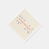 40 sieht gut aus auf der Hand Gezeichnet Geburtsta Serviette (Ecke)