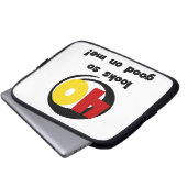 40 sieht mir so gut aus wie Shirts und Geschenke Laptopschutzhülle (Vorne Knopf)