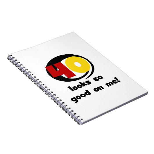 40 sieht mir so gut aus wie Shirts und Geschenke Notizblock (Rechte Seite)