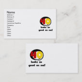 40 sieht mir so gut aus wie Shirts und Geschenke Visitenkarte (Vorne/Hinten)