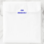 40 Steine Runder Aufkleber (Tasche)