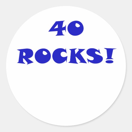 40 Steine Runder Aufkleber (Vorderseite)