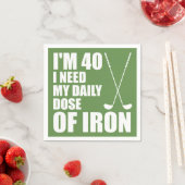 40 tägliche Dosis Eisen Golfer Party Napkins Serviette (Beispiel)