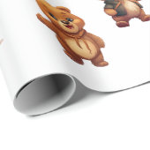 40 Teddy Bear bearbeitbares Wrapping Roll Paper Geschenkpapier (Rolleneckpunkt)