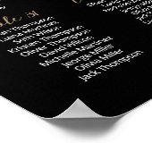 40 Tische finden Sie Ihren Sitzplan für schwarze S Poster (Ecke)