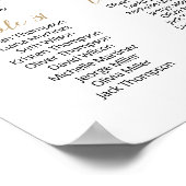 40 Tische finden Sie Ihren Sitzplan Poster (Ecke)