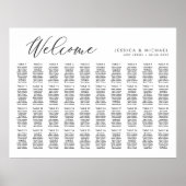 40 Tische Große Willkommenskarte Poster (Vorne)