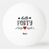 40. TISCHTENNISBALL (Vorderseite)