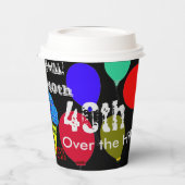 40. Über dem Hill Blue Cupcake Balloons Pappbecher (Links)