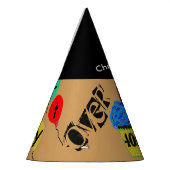 40. Über dem Hill Personalisiert Balloon Party Hat Partyhütchen (Links)