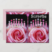 40. ÜBERRASCHUNG Geburtstags-Party Einladung (Vorne/Hinten)