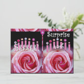 40. ÜBERRASCHUNG Geburtstags-Party Einladung (Stehend Vorderseite)