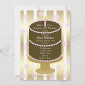 40. Überraschung Geburtstagsparty Einladung (Vorderseite)