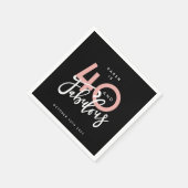 40 und eine fabelhafte Papiertafel Serviette (Ecke)