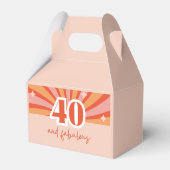 "40 und fabelhaft", "danke" Geschenkretro Geschenkschachtel (Rückseite)